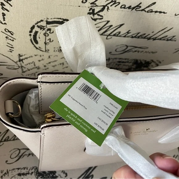 NWT Kate Spade Crisplinen Cedar Street Small Hayden Bag - Picture 2 of 3